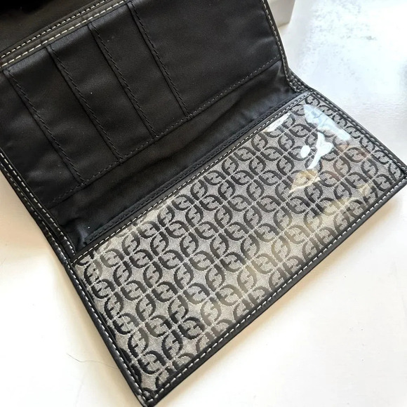 Fossil Vintage Signature Canvas/Leather Large Wallet - Picture 6 of 9